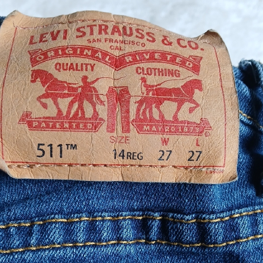 Levi's Blue Kids Denim Jeans - Picture 2 of 5